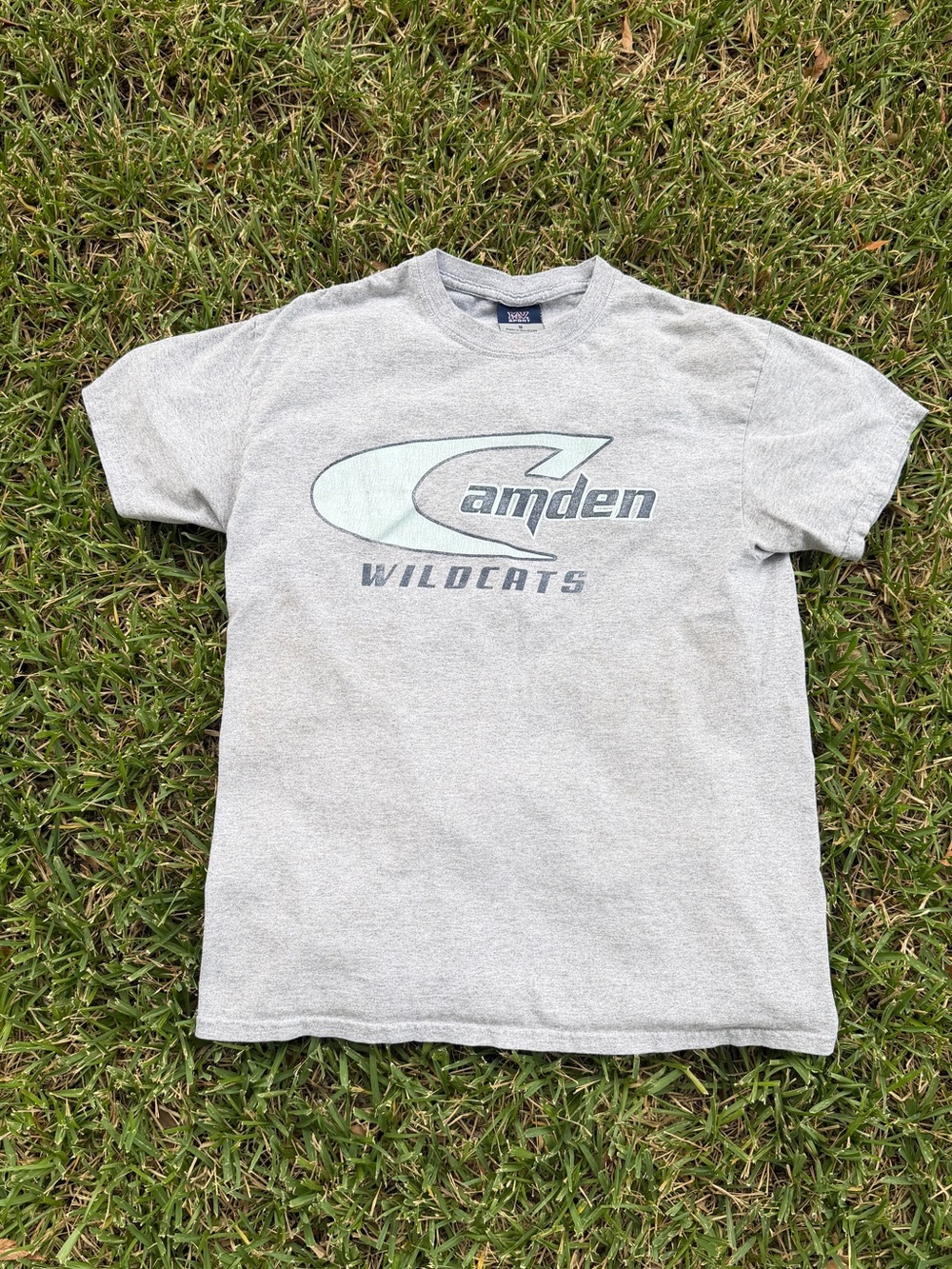 American Vintage Light Gray Wildcats Logo Short Sleeve Tee